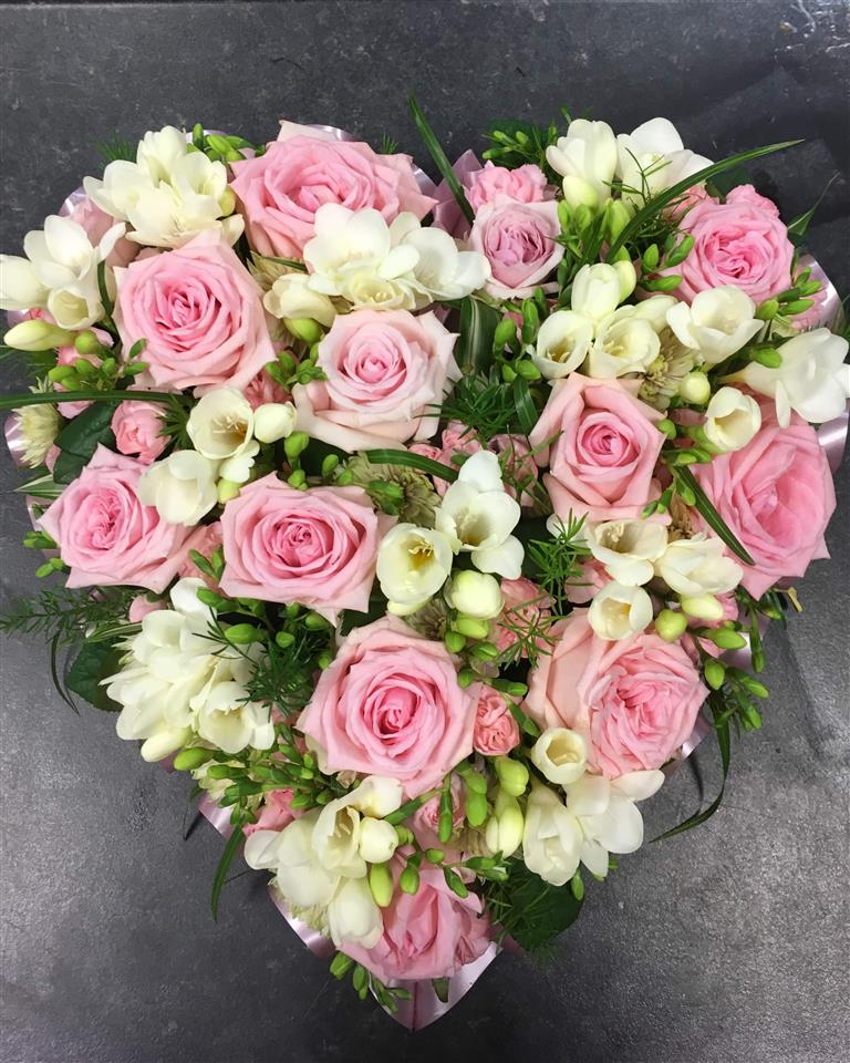 floral heart funeral west cornwall